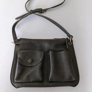 Vegan leather and suede Anthropologie purse
